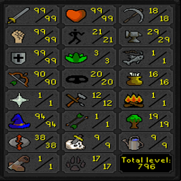 MAX MAIN Staker 99 Attack & Strength / Defence w/ 90 Range & 94 Magic [HAND TRAINED] [JAGEX LAUNCHER] 0